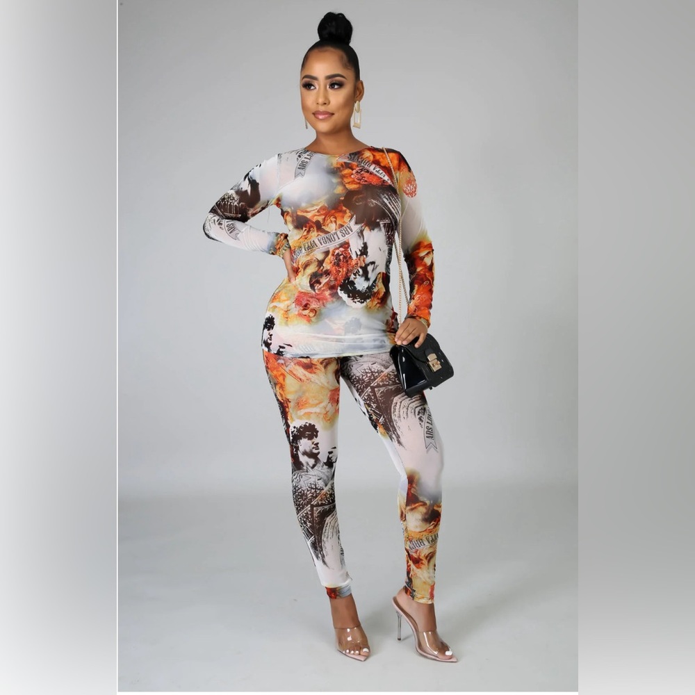 Printed Legging Set
